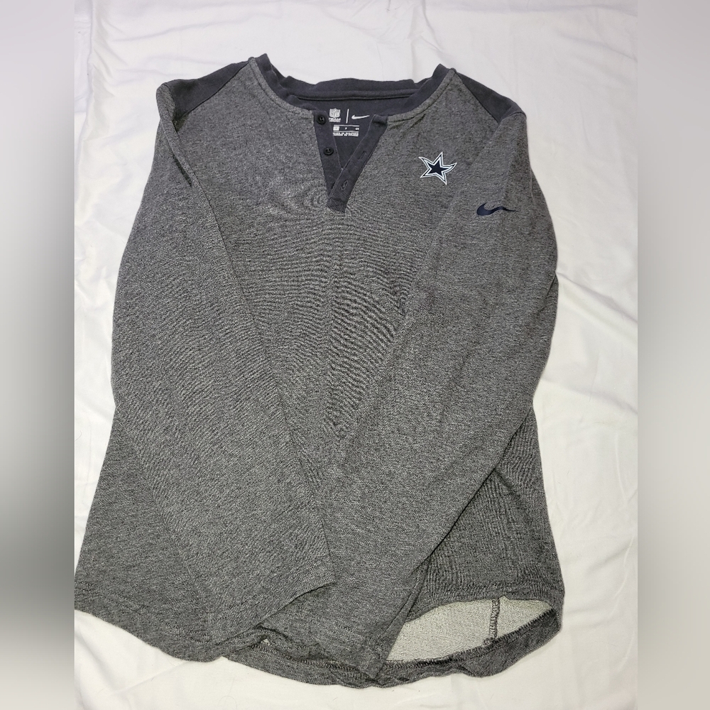 NFL Nike Dallas Cowboys Henley Shirt Size Small